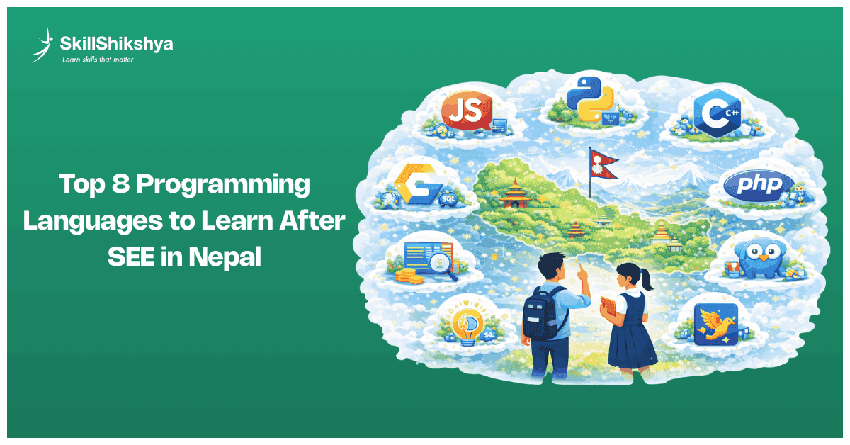 Top_8_Programming_Languages_to_Learn_After_SEE_in_Nepal-infographics-skill-shikshya